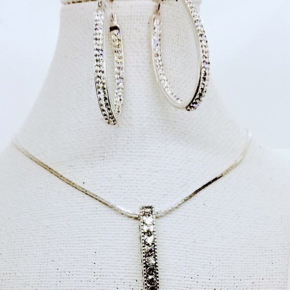 NF*Sparkly Jewelry collection Sliver-tone - Picture 4 of 5